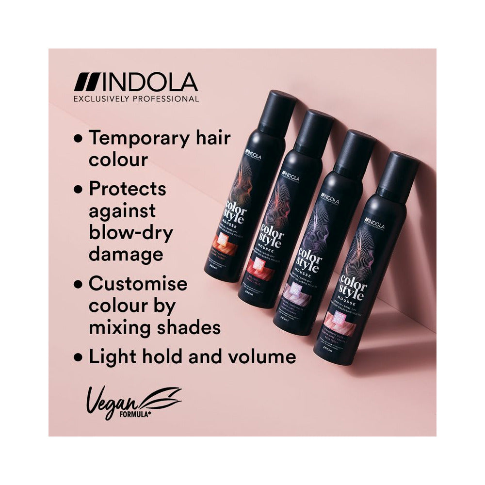 Indola Color Style Mousse - Anthracite