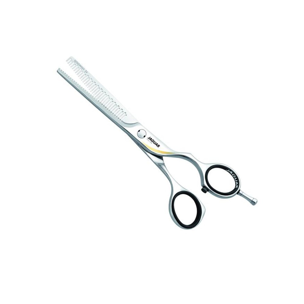 JAGUAR SCISSORS - GOLD LINE - Goldwing 5.75" Thinner 34 teeth