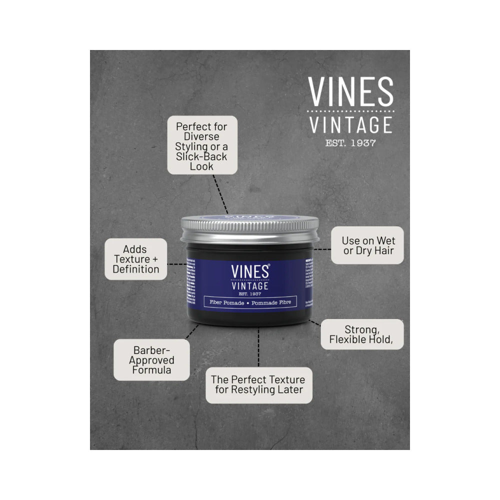 VINES VINTAGE - BARBER RANGE - Fiber Pomade 125ml