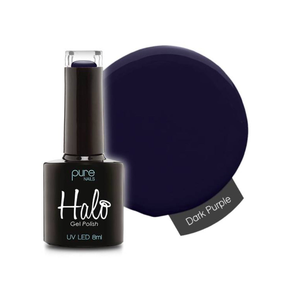 Halo Gel Polish Dark Purple 8ml - Fallen Angels Collection Gel Nail Polish