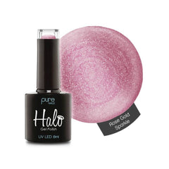 Halo Gel Polish - Rose Gold Sparkle - 8ml