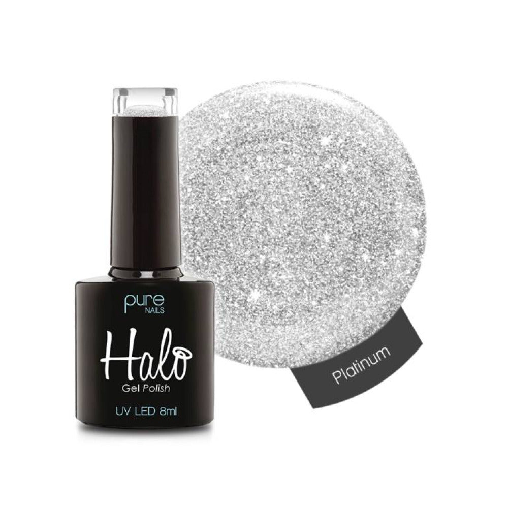 Halo Gel Polish Platinum 8ml - Ice Crystals Collection Gel Nail Polish