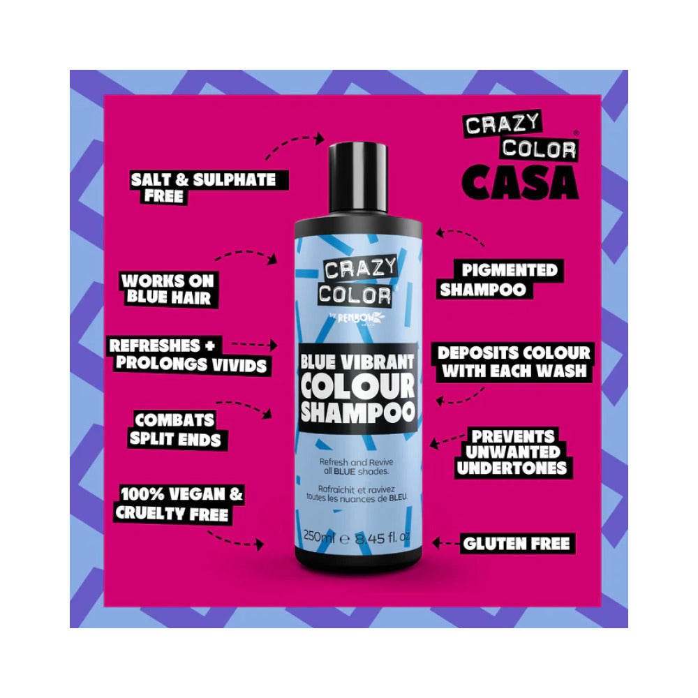 Crazy Color Shampoo Blue