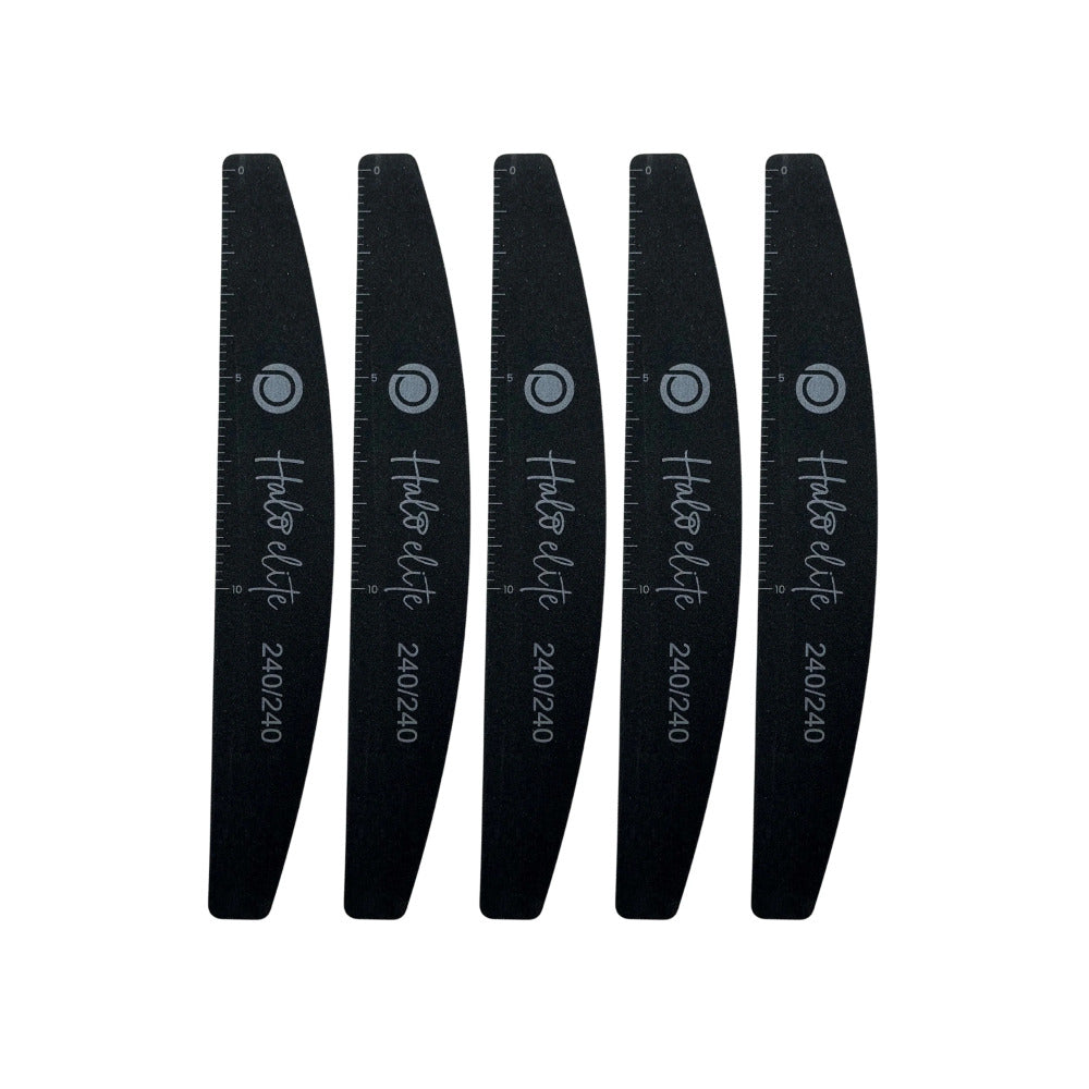 Halo Elite Nail Files - Black Foam 240/240 5pk