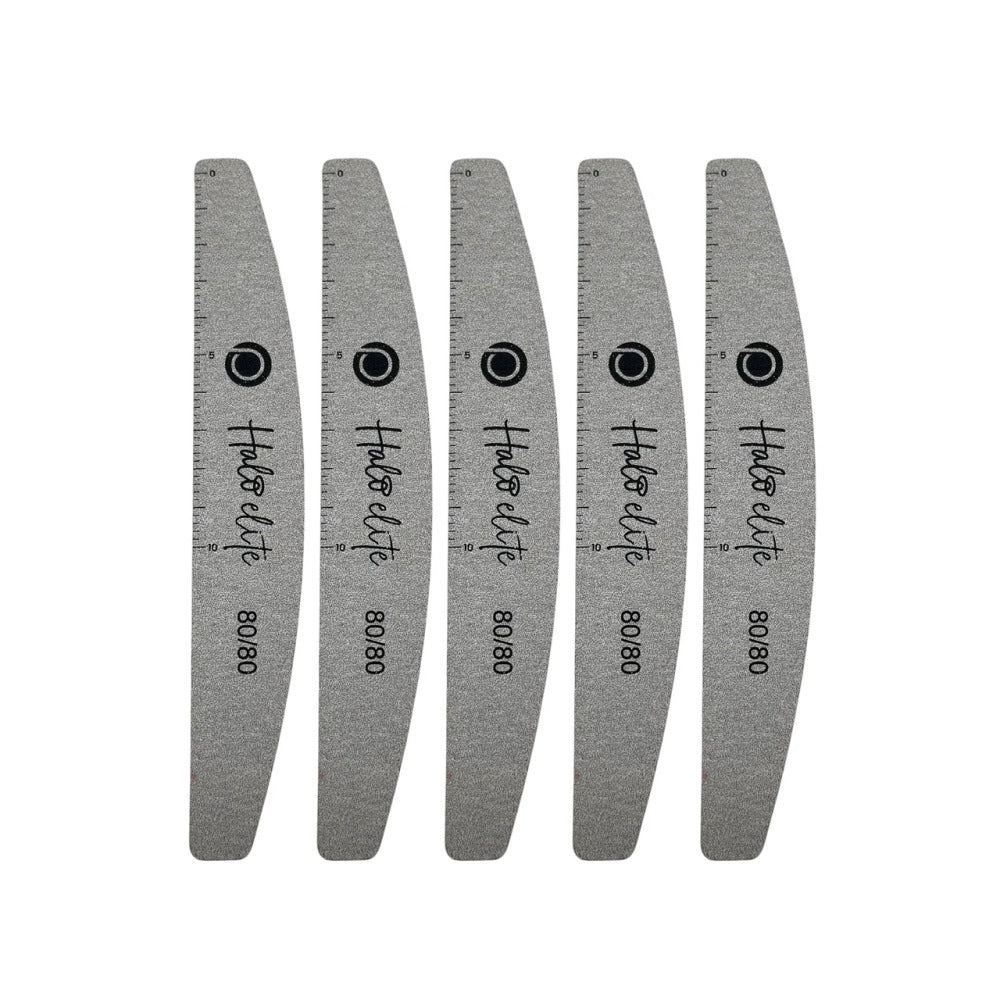 Halo Elite Nail Files - Zebra Foam 80/80 5pk