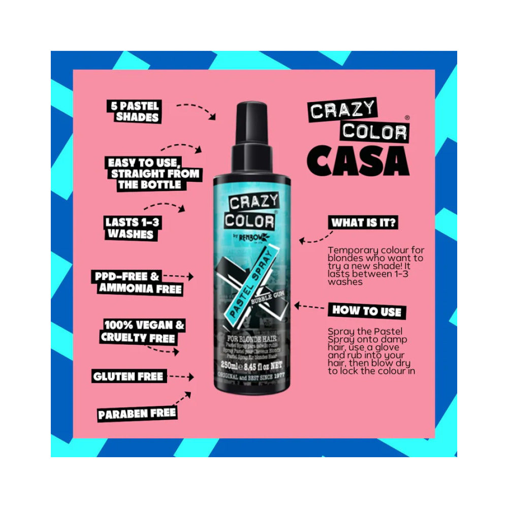 Crazy Color Pastel Spray - Bubblegum