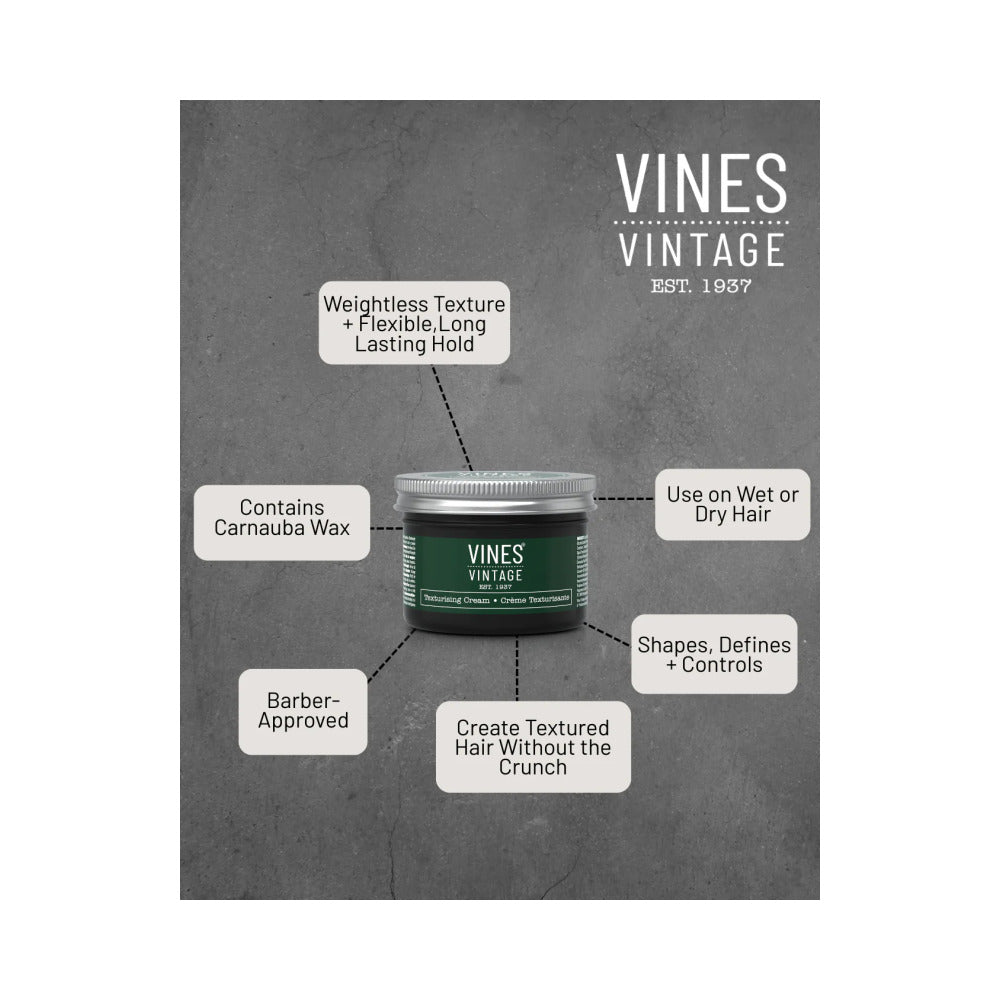 VINES VINTAGE - BARBER RANGE - Texturising Cream 125ml