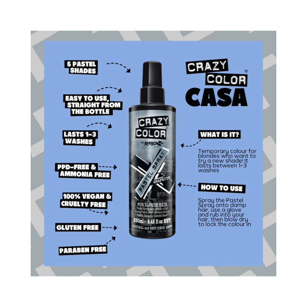 Crazy Color Pastel Spray - Graphite