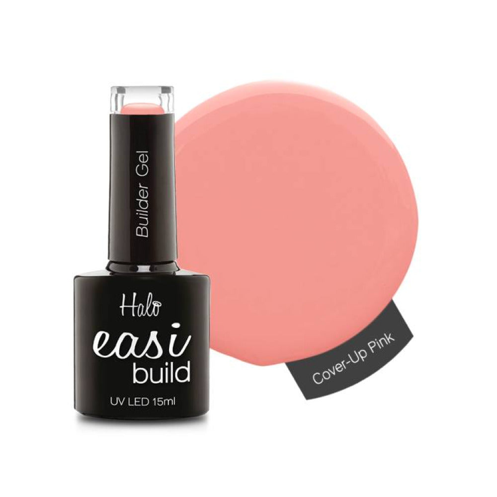 Halo EasiBuild Cover-Up Pink 15ml - Brush-On Builder Gel