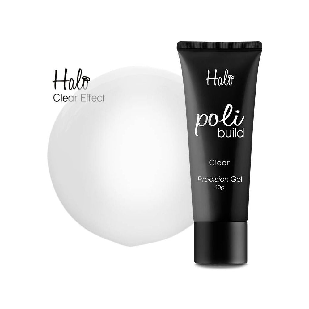Halo PoliBuild Precision Gel Clear 40g - Acrylic & Hard Gel Nail Enhancement System