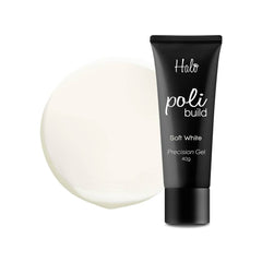 Halo PoliBuild Precision Gel Soft White 40g - Acrylic & Hard Gel Nail Enhancement System