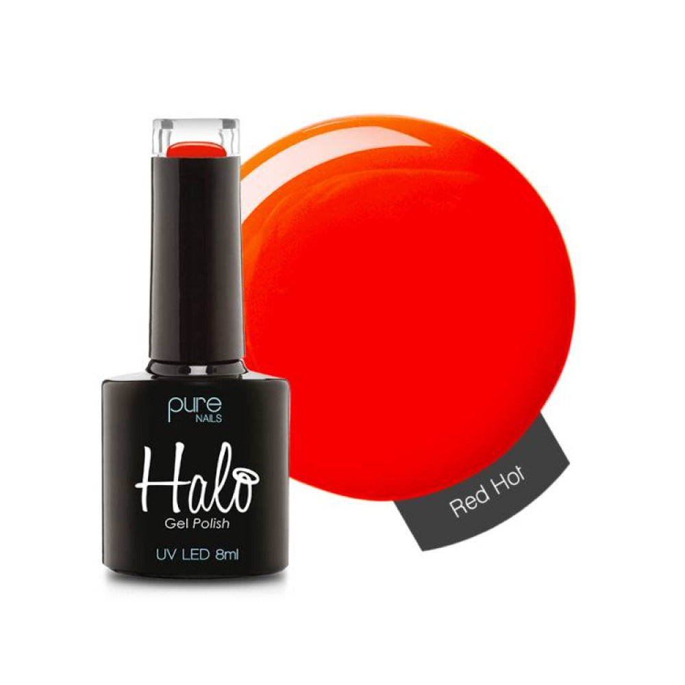 Halo Gel Polish Red Hot 8ml - Beach Party Collection Gel Nail Polish