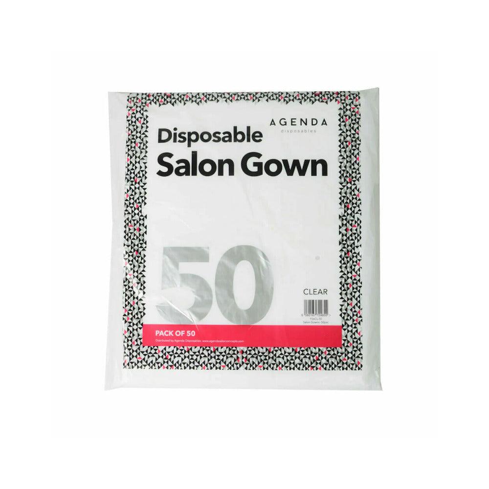 Disposable Client Protection Sleeveless Gown/Cape (Clear)