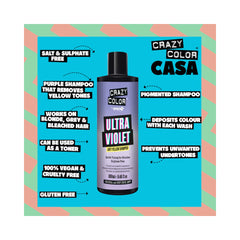 Crazy Color - Haircare - Ultra Violet Anti Yellow Shampoo 250ml