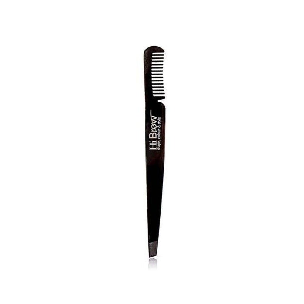 BROW FX RETAIL - Black Titanium Tweezers with Comb