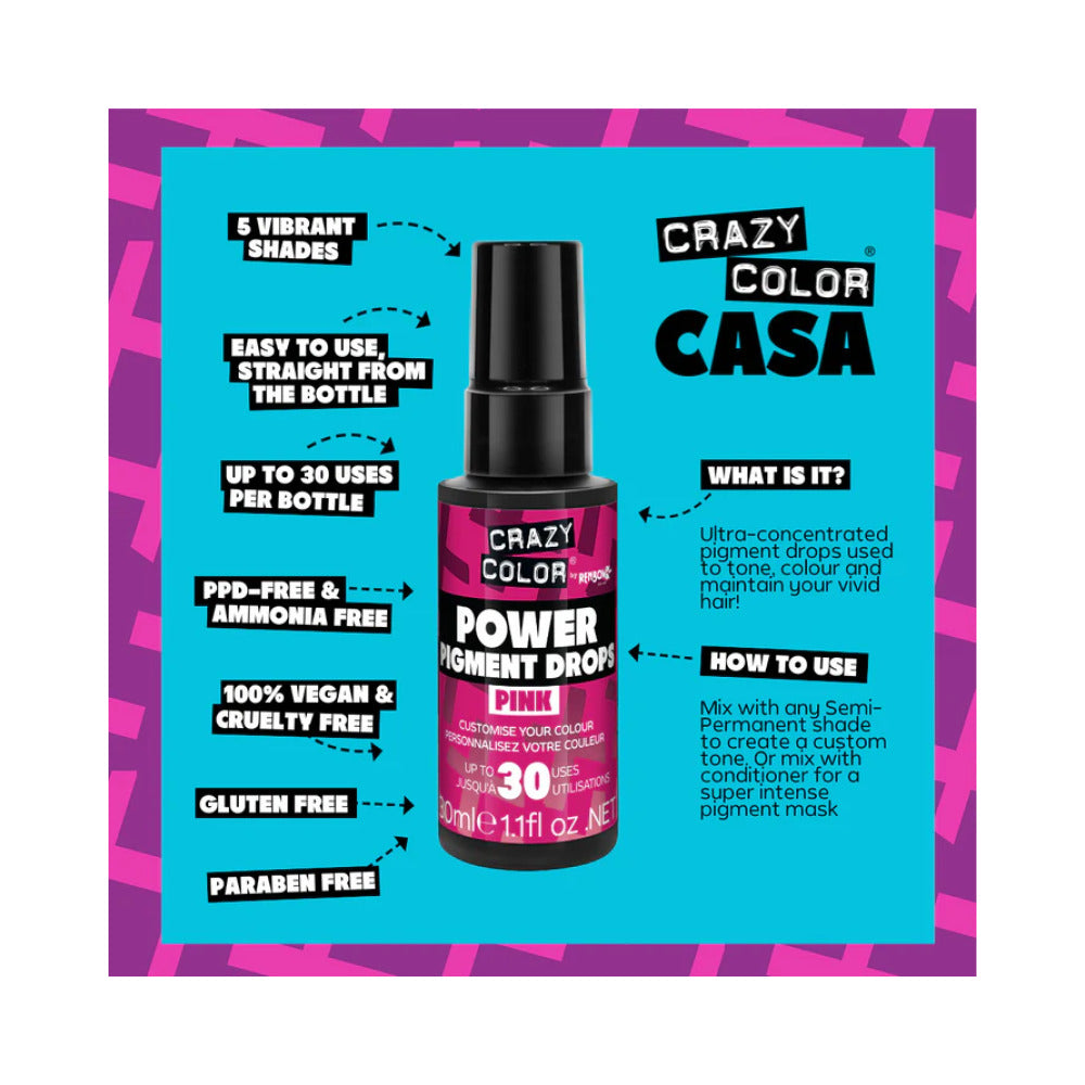 Crazy Color - Pure Pigment Drops - Pink
