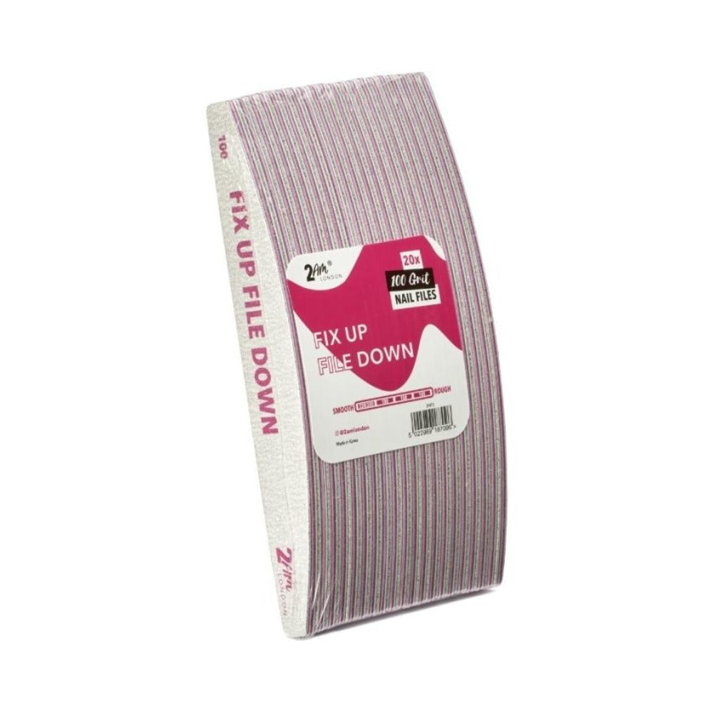 2am London -- Nail File - Fix Up File Down (100/100 Grit) 20pk