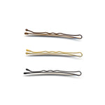Hair Tools 2" Waved Kirby Grips Brown - Professional Hair Pins 250 Pack