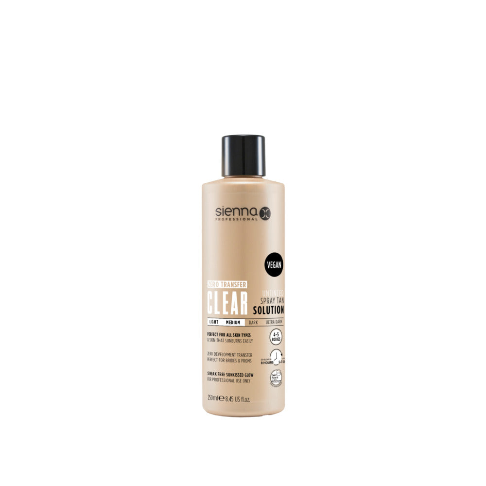 Sienna X - Pro Solution 250ml - CLEAR Spray Tan Solution