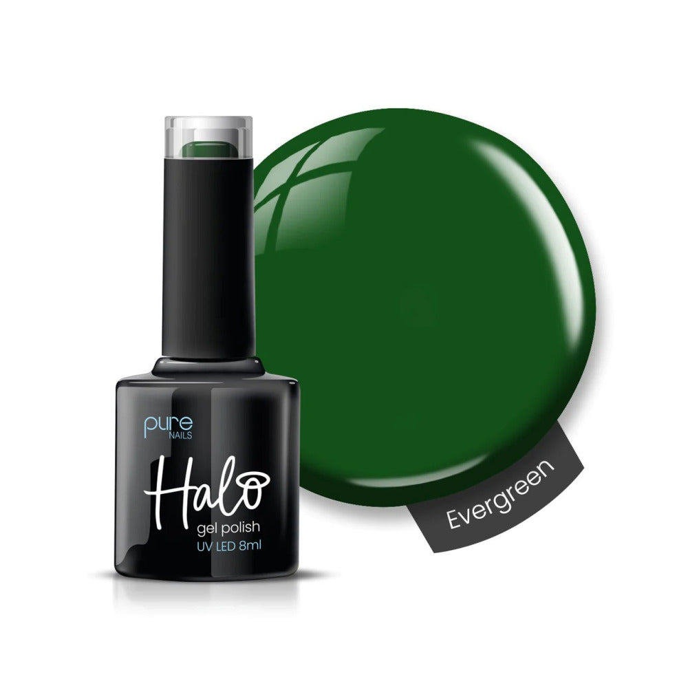 Halo Gel Polish Winter Warmer Collection Evergreen 8ml - Long-Lasting Gel Nail Polish