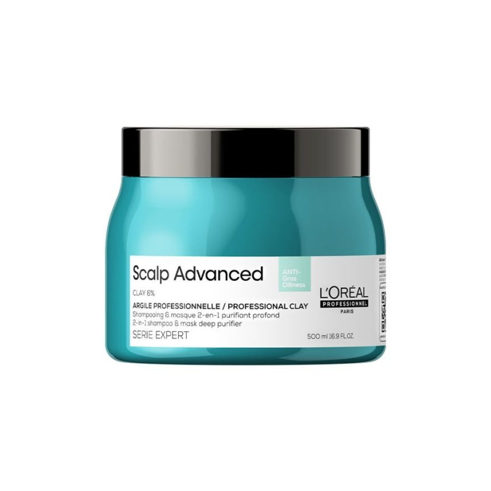 L'Oréal Serie Expert - Scalp Advanced - Anti Oilness Clay Mask - 500ml