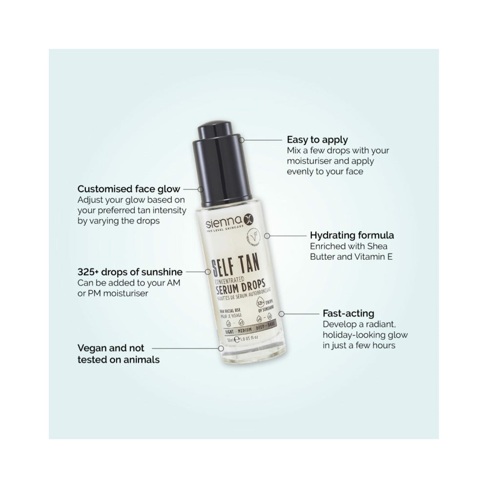 Sienna X - Retail - SELF TAN Concentrated Serum Drops