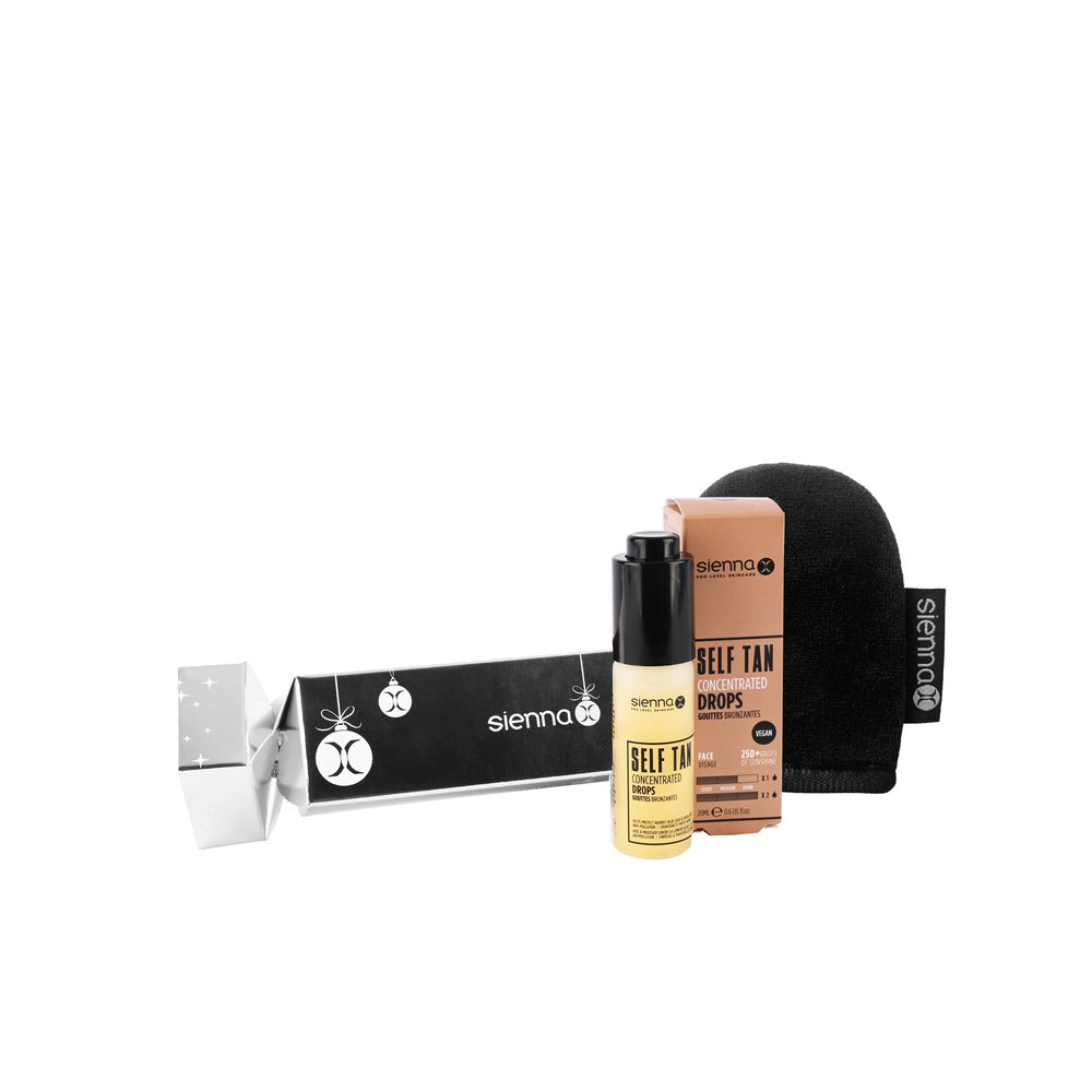 Sienna X - Retail - XMAS  Cracker - Self Tan Concentrated Drops & Mini Mitt