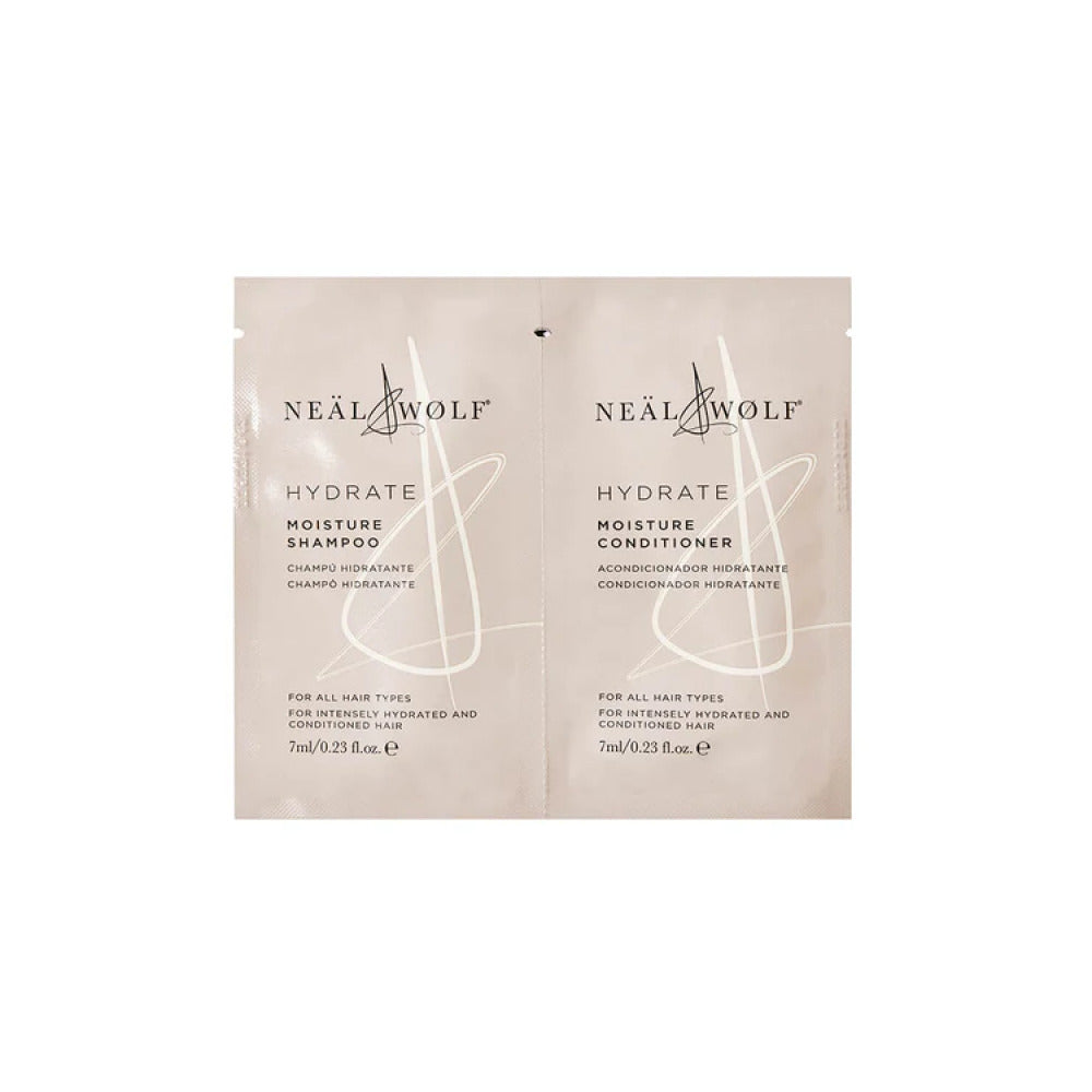 Neal & Wolf HYDRATE Shampoo & Conditioner Sachet Duo - 7ml