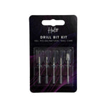 HALO E-FILE PRO Gel Polish & Natural Nail Care Drill Bit Kit - 5 Professional Nail Drill Bits