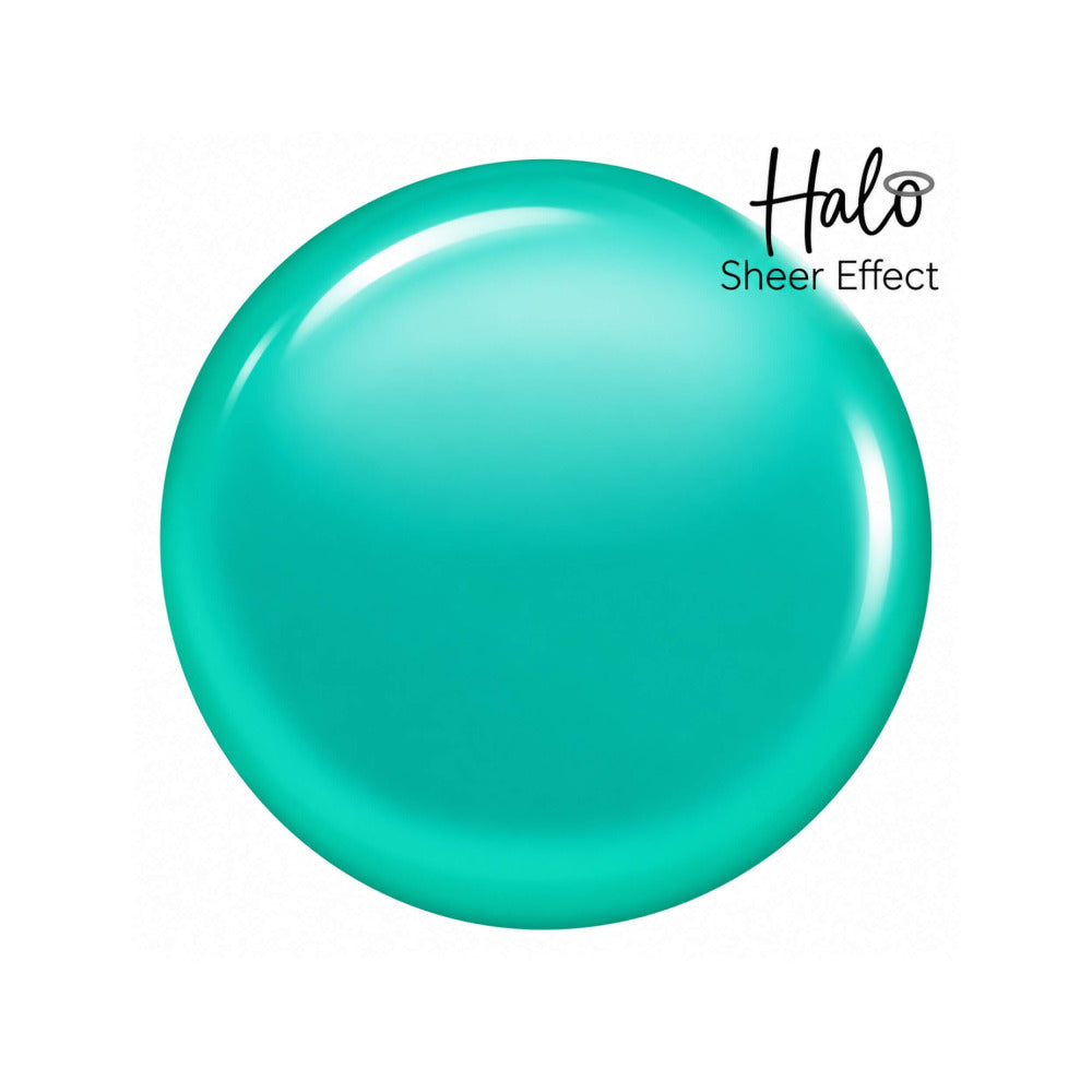 Halo Gel Polish Stained Glass Teal 8ml - Sheer Jelly Gel Polish