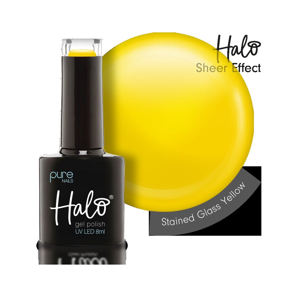 HALO GEL POLISH - Stained Glass - Yellow