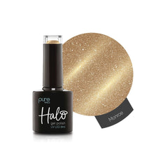 Halo Gel Polish Monroe 8ml - Ho Ho Hollywood Collection Glittering Gold Cat Eye Gel Polish