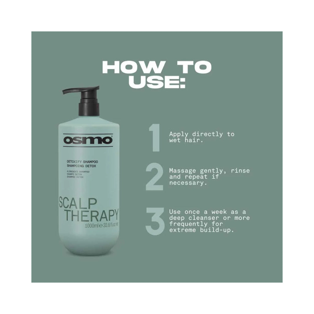 NEW OSMO - Scalp Therapy - Detoxify Shampoo - 1000ml