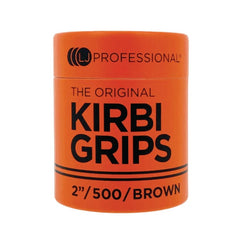 LJ PROFESSIONAL - GRIPS - 2" Kirbi Grips - Waved - Brown (500pcs)