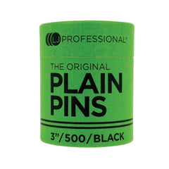 LJ PROFESSIONAL - PINS - 3" Plain Pins - Black (500pcs)