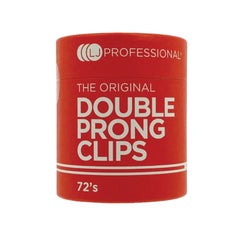 LJ PROFESSIONAL -  Double Prong Curl Clips (72pcs)