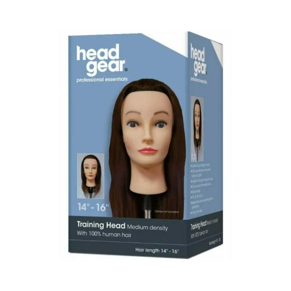 HEAD GEAR - HEADS - 35-40cm (14-16") Training Head - 100% Human Hair