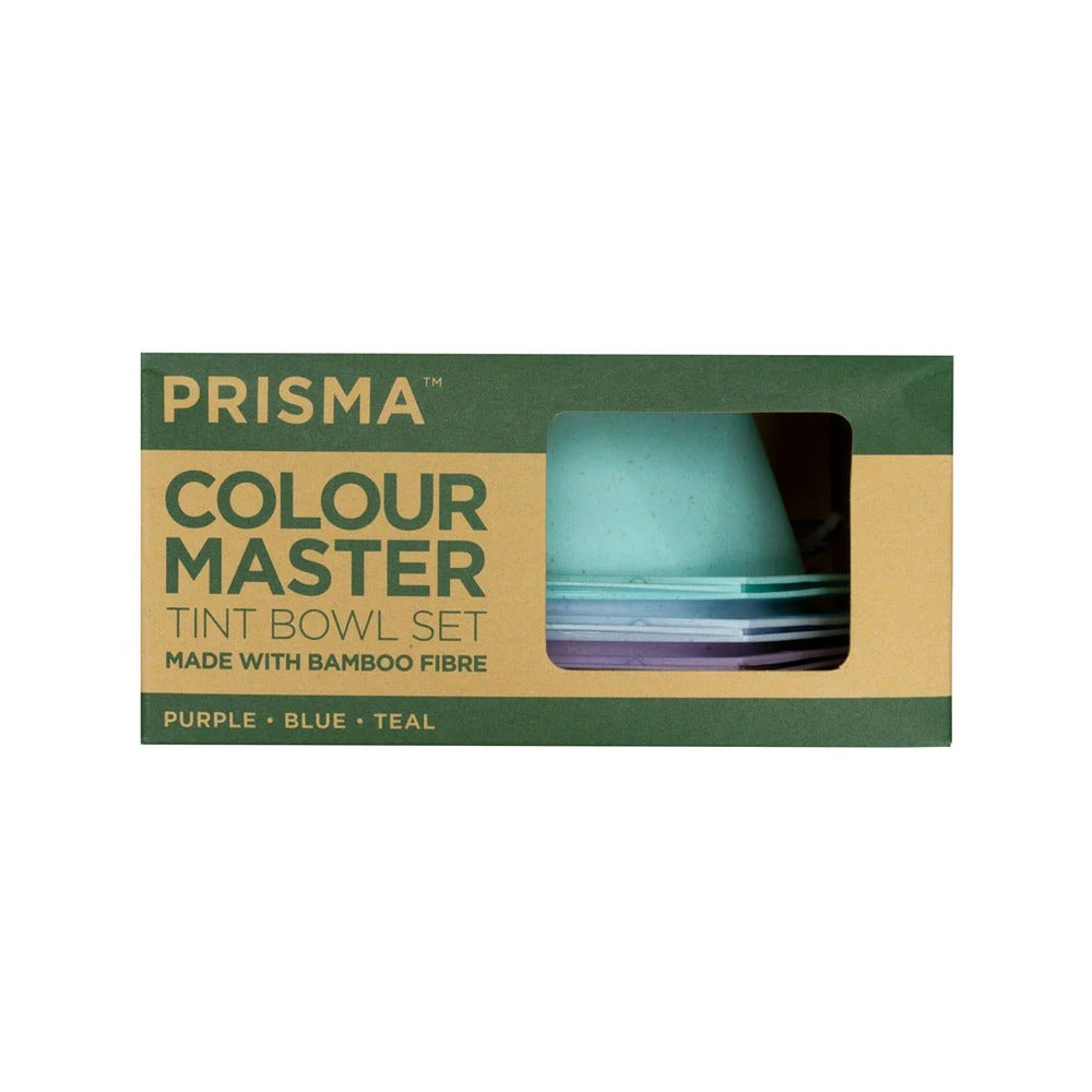 PRISMA - BOWLS - Bamboo Master Tint Bowl Set - Teal/Blue/Purple - 3pc