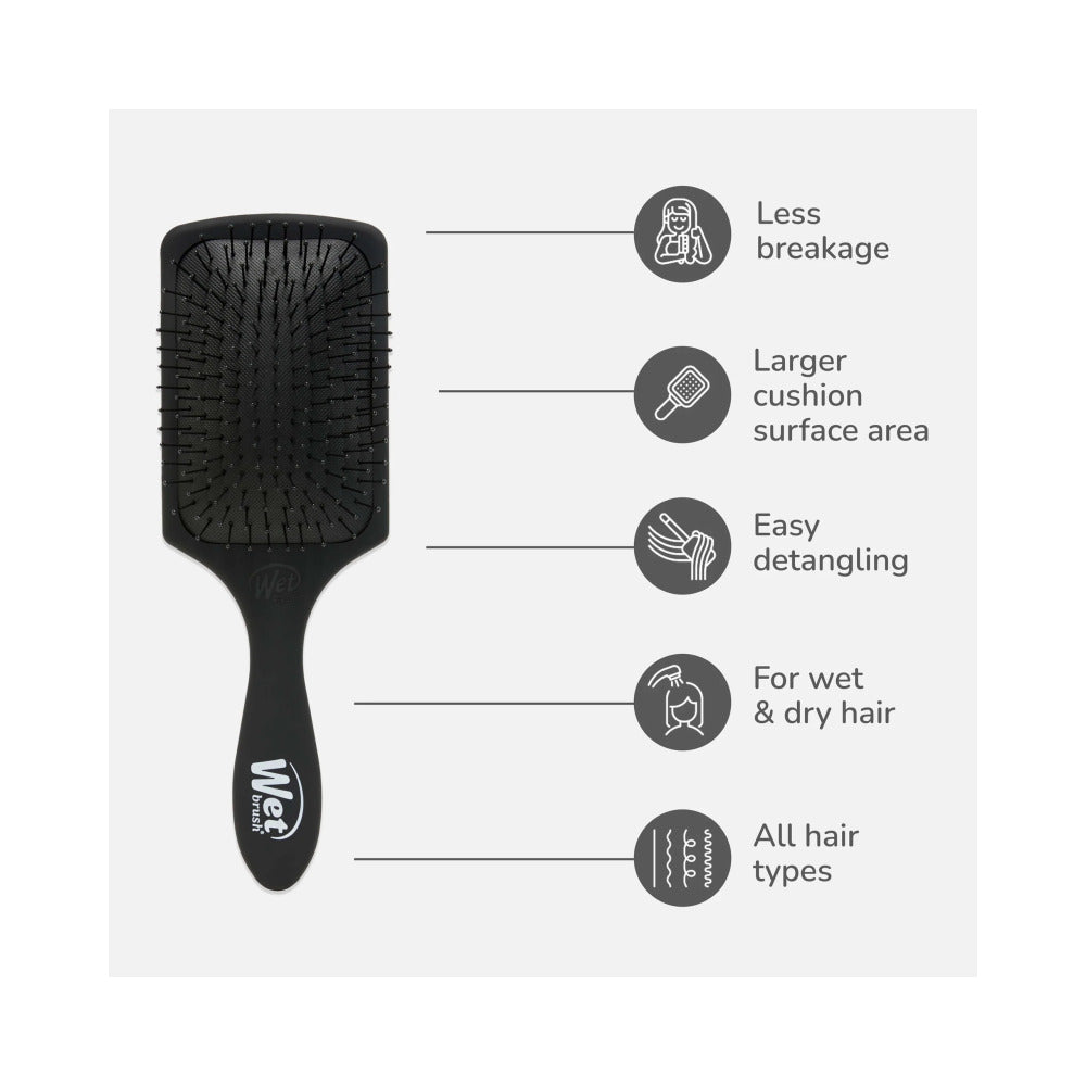 Wet Brush - Pro Flex Dry Paddle - Frost Black