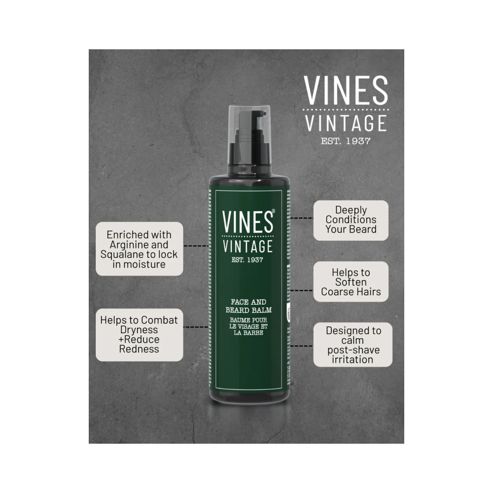 VINES VINTAGE - BARBER RANGE - Face & Beard Balm