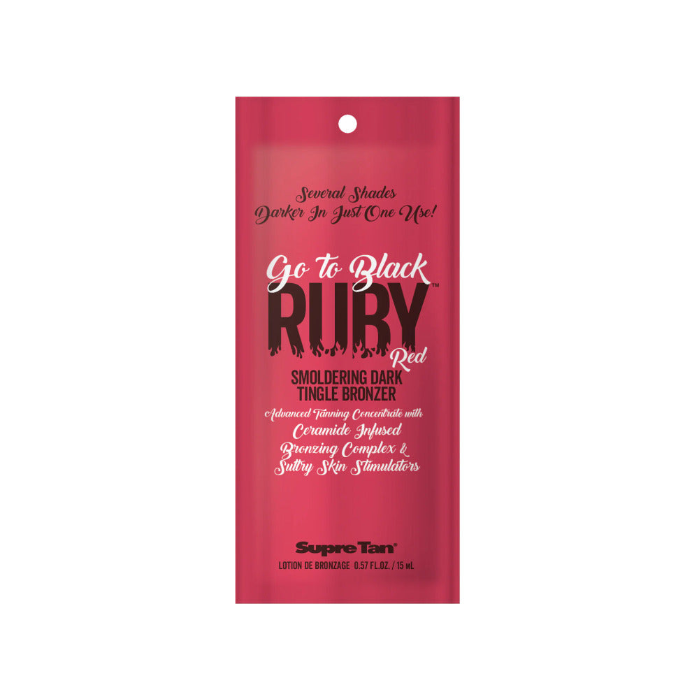 Supre Tan - Go To Black - Sachet - Ruby Red