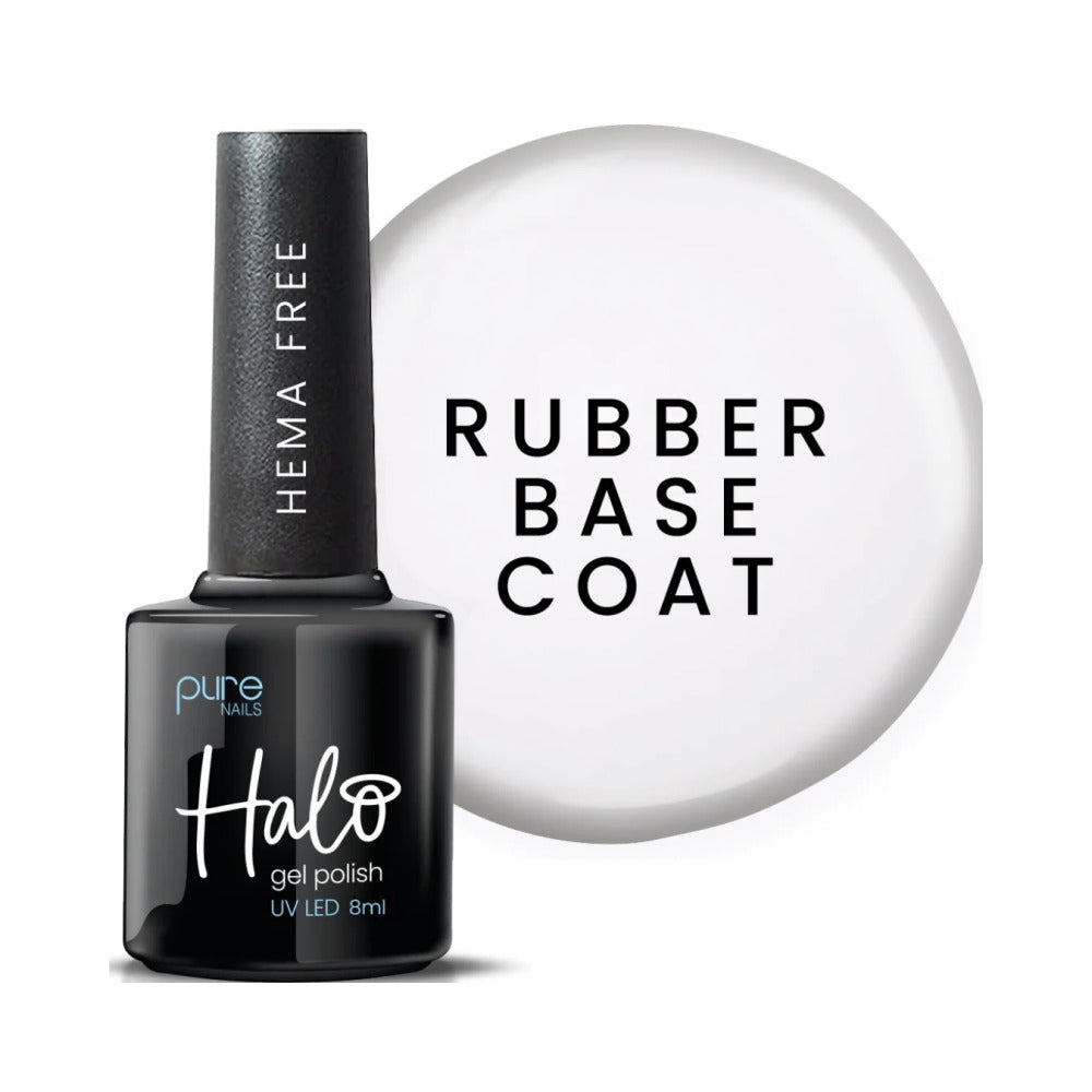 HALO GEL POLISH -- Rubber Base Coat 8ml (HEMA Free)
