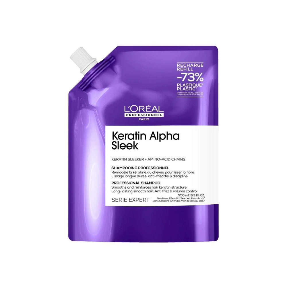 Serie Expert - Keratin Alpha Sleek - Shampoo - 500ml REFILL