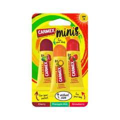 CARMEX -  Lip Balm Tube 3pk (5g) - Cherry, Strawberry & Pineapple & Mint