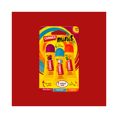 CARMEX -  Lip Balm Tube 3pk (5g) -  Tingle Free: Wild Berry, Cupcake & Tropical