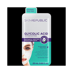 SKIN REPUBLIC - FACE SHEET MASK - Glycolic Acid Oxygenating Face Mask