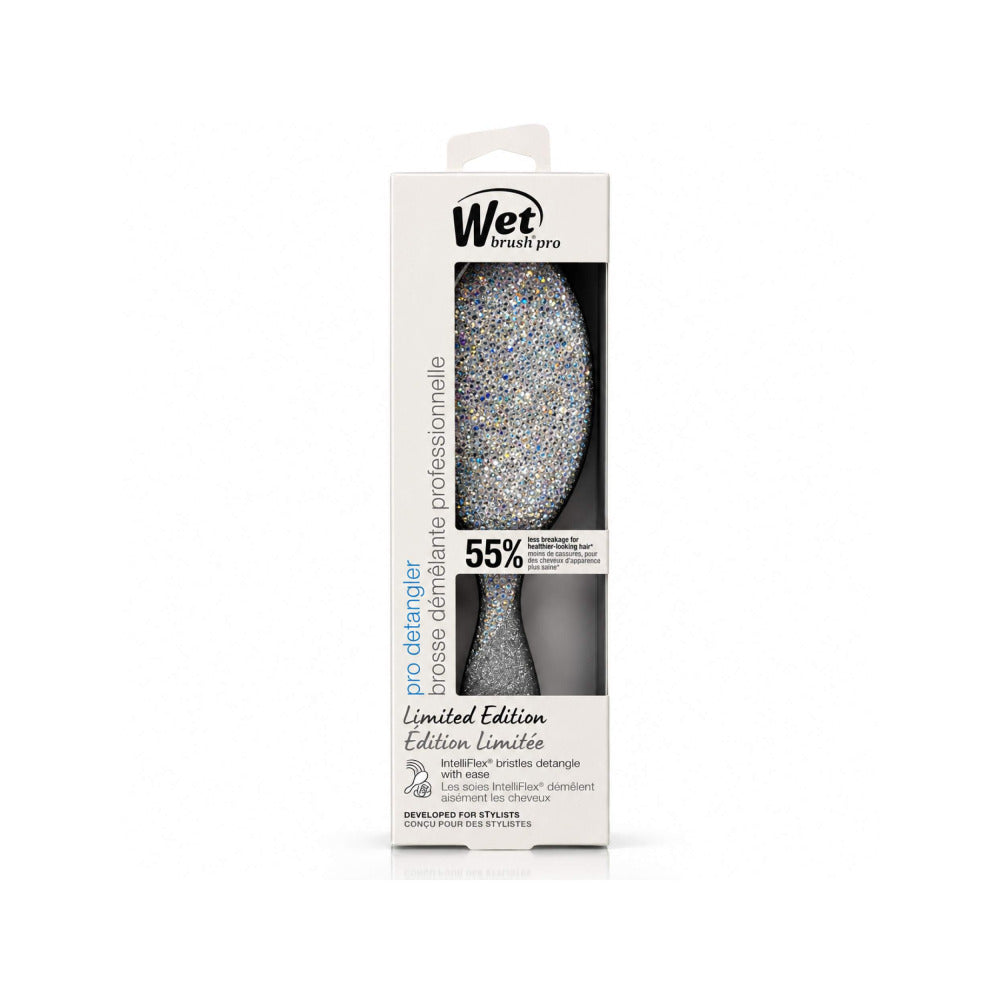 WetBrush Detangler Winter Wonderland Hair Brush - Silver