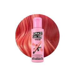 Crazy Color Pretty Peach Nourishing Semi Permanent Hair Dye - Vibrant Shades 100ml