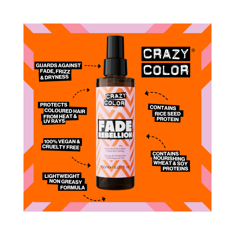 Crazy Color - Haircare - Fade Rebellion - Heat & UV Protector Spray