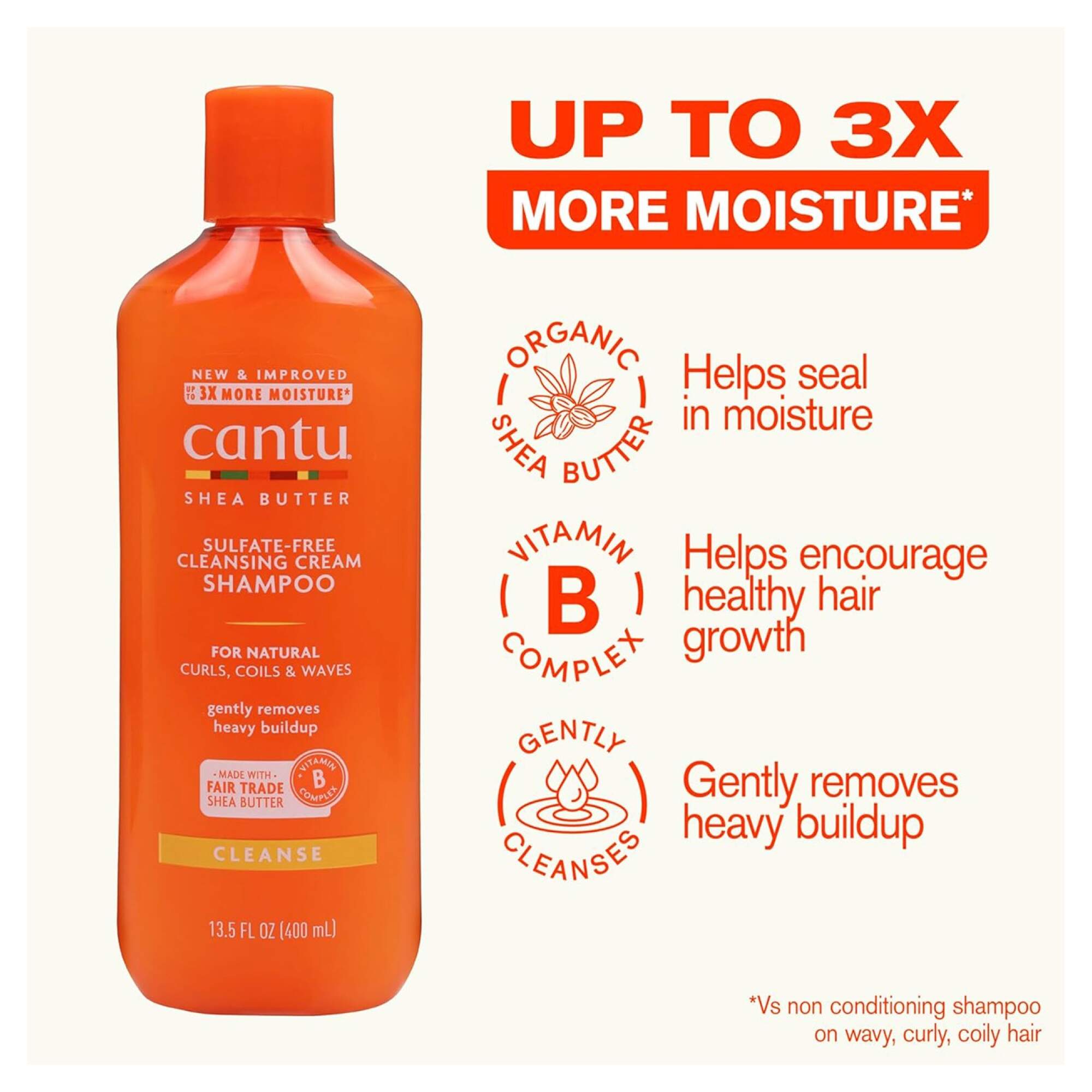 Cantu Sulfate-Free Cleansing Cream Shampoo – 400ml